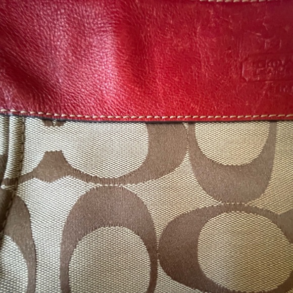 Coach Bag With canvas and leather trim - Picture 4 of 10